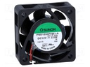 Fan: DC; axial; 12VDC; 40x40x15mm; 23.79m3/h; 44.2dBA; ball bearing