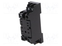 Socket; PIN: 8; 10A; Mounting: DIN; Leads: screw terminals