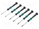 Screwdrivers; Pcs: 6; The set contains: screwdrivers hanger