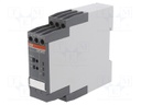 Module: current monitoring relay; AC/DC current; 24÷240VAC; DIN