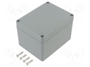 Enclosure: multipurpose; X: 90mm; Y: 115mm; Z: 80mm; ABS; light grey