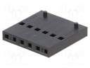 Plug; wire-board; female; C-Grid III; 2.54mm; PIN: 6; w/o contacts