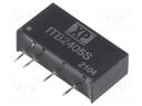 Isolated Board Mount DC/DC Converter, ITE, 1 Output, 1 W, 5 V, 200 mA