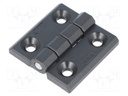 Hinge; Width: 50mm; technopolymer (PA); black; H: 50mm