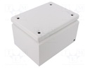 Enclosure: multipurpose; X: 150mm; Y: 200mm; Z: 120mm; KL; light grey