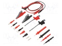 Test leads; red and black