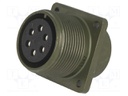 Connector: circular; Series: DS/MS; socket; female; PIN: 6; 13A