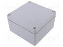 Enclosure: multipurpose; X: 160mm; Y: 160mm; Z: 91mm; GA; aluminium