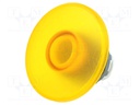 Switch: push-button; Stabl.pos: 1; 22mm; yellow; Illumin: MLB-1