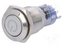 Switch: vandal resistant; Pos: 2; SPDT; 0.5A/220VAC; 1A/24VDC; IP40