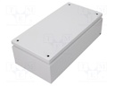 Enclosure: multipurpose; X: 200mm; Y: 400mm; Z: 120mm; KL; light grey