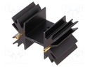 Heatsink: extruded; SOT32,TO220,TO3P; black; L: 25.4mm; 7.8K/W