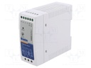 Power supply: switched-mode; for DIN rail; 40W; 48VDC; 830mA; 3kV