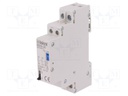 Relay: installation; bistable; NO x2; Ucoil: 24VAC; 17.6x90x65mm