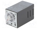 Timer; 0,1s÷180h; DPDT; 250VAC/5A,30VDC/5A; 100÷240VAC; socket