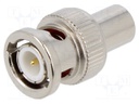 Adapter; BNC plug,coaxial socket; 50Ω; 500MHz