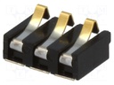 Connector: battery; ways: 3; gold-plated; 2.5mm