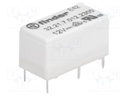 Relay: electromagnetic; SPST-NO; Ucoil: 12VDC; 6A/250VAC; 3A/30VDC