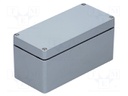 Enclosure: multipurpose; X: 75mm; Y: 160mm; Z: 75mm; polyester; grey