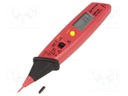 Digital multimeter; LCD (3400),bargraph; Diode test: 1mA, 3,4V