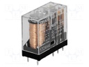 Relay: electromagnetic; DPDT; Ucoil: 6VDC; 5A/250VAC; 5A/30VDC