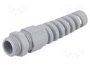 Cable gland; with strain relief; M16; IP68; Mat: polyamide; grey