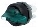 Switch: rotary; Stabl.pos: 2; 22mm; green; Illumin: MLB-1; IP66