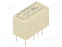 Relay: electromagnetic; DPDT; Ucoil: 5VDC; 0.5A/125VAC; 2A/30VDC