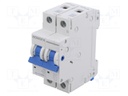 Circuit breaker; 230/400VAC; Inom: 16A; Poles: 1+N; Charact: C; 6kA