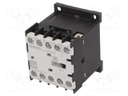 Contactor: 3-pole; Auxiliary contacts: NC; 230VAC; 9A; DIN; J7KNA