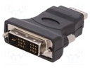 Adapter; DVI-D (18+1) plug,HDMI socket; Colour: black