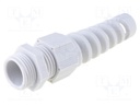 Cable gland; with strain relief; PG9; IP68; Mat: polyamide; grey