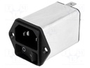 Connector: AC supply; socket; male; 10A; 250VAC; IEC 60320; C14 (E)