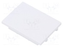 Cap for LED profiles; white; ABS; Application: VARIO30-05