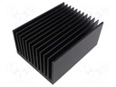 Heatsink: extruded; grilled; black; L: 150mm; W: 112mm; H: 67.5mm