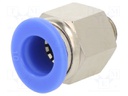 Push-in fitting; straight; G 1/8"; -0.95÷15bar; 10mm