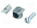 Mounting coupler; for profiles; Width of the groove: 6mm