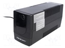 Power supply: UPS; 275x92x140mm; 600W; 1kVA; No.of out.sockets: 2