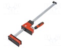 Parallel clamp; with handle; Grip capac: max.600mm; D: 95mm; REVO