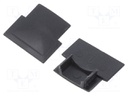 Cap for LED profiles; black; 10pcs; GTV-GLAX