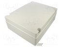 Enclosure: multipurpose; X: 308mm; Y: 388mm; Z: 128mm; SCABOX; grey