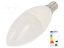 LED lamp; warm white; E14; 230VAC; 806lm; 7.5W; 2700K; CRImin: 80