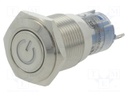 Switch: vandal resistant; Pos: 2; SPDT; 0.5A/220VAC; 1A/24VDC; IP40