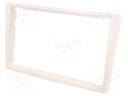 Radio mounting frame; Opel; 2 DIN; white (pearl)