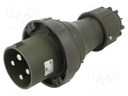 Connector: AC supply 3-phase; plug; male; 125A; 400VAC; IEC 60309