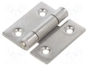 Hinge; Width: 50mm; stainless steel; H: 50mm