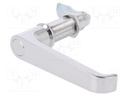 Lock; without cylinder; zinc and aluminium alloy; 63mm; chromium