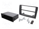 Radio mounting frame; Fiat,Lancia; 2 ISO; grey