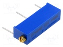 Potentiometer: mounting; multiturn; 100Ω; 750mW; ±10%; linear