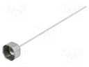 Fuse holder; cylindrical fuses; 5x20mm; 8A; len.40mm; Leads: axial